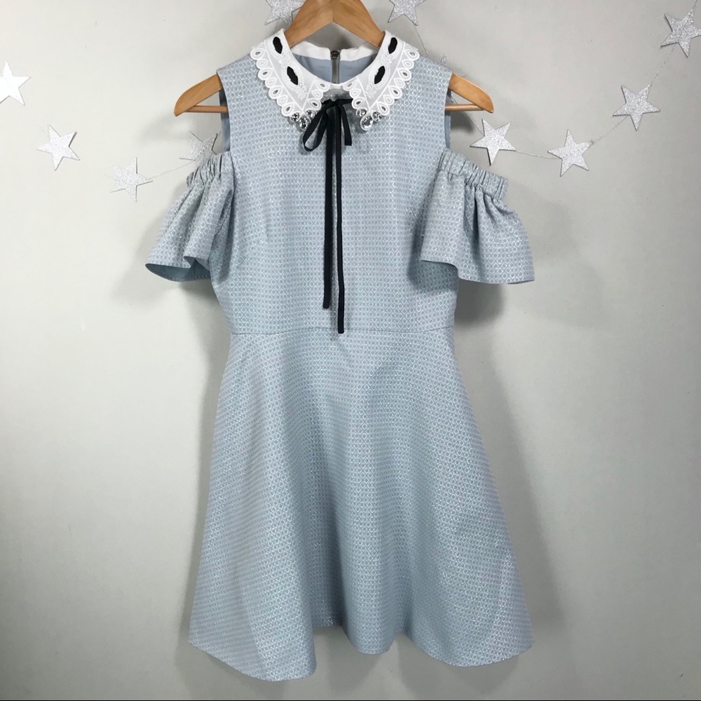Ted Baker 2 US S Cold Shoulder Skater Dress